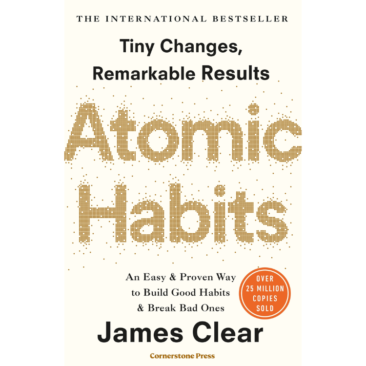 Atomic Habits by James Clear book cover.
