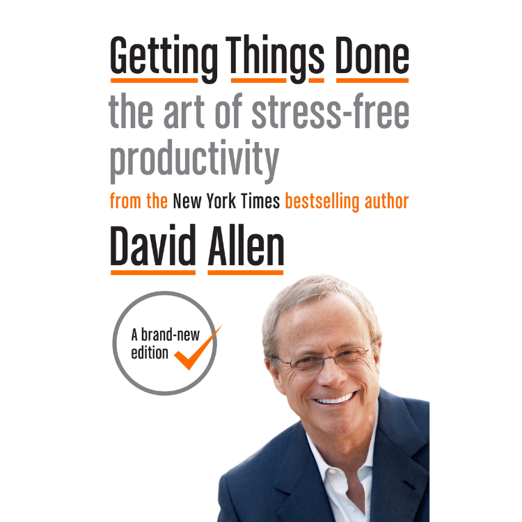 Getting Things Done by David Allen book cover.