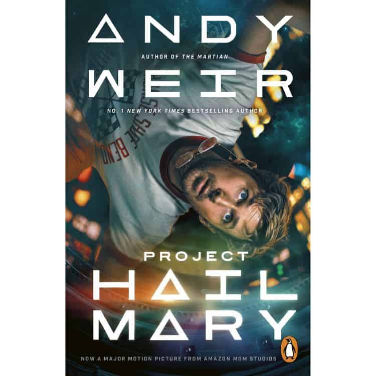 Project Hail Mary by Andy Weir book cover.