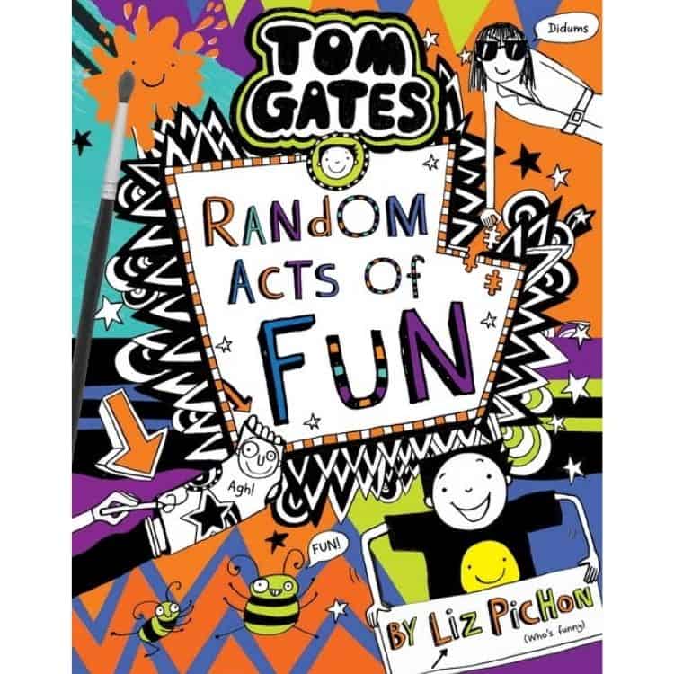 Tom Gates: Random Acts of Fun by Liz Pichon book cover.