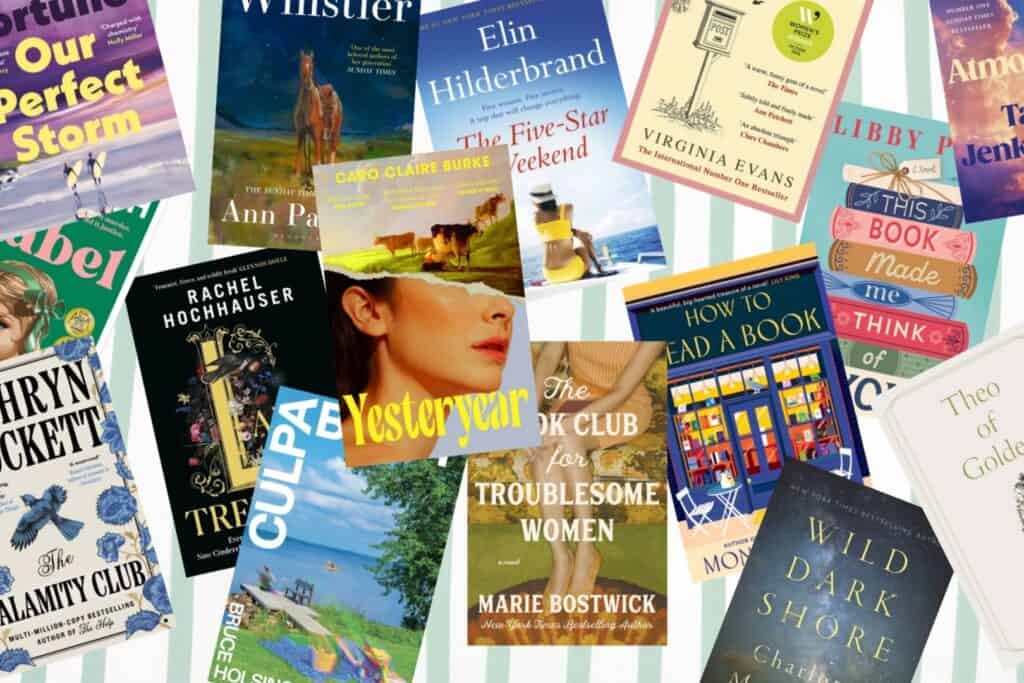 A diverse collection of books recommended by The Foreword for book clubs in spring 2026 featuring various genres and authors.