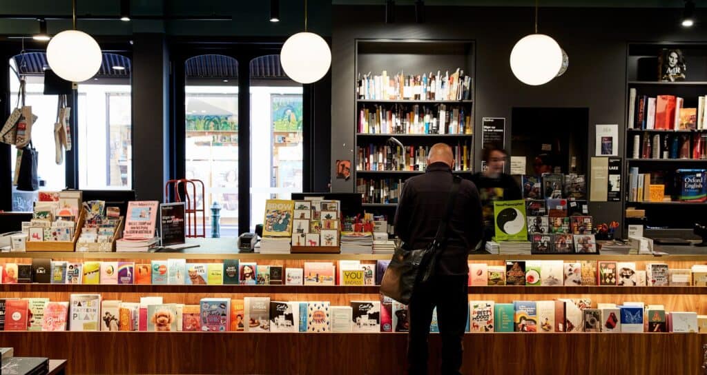 Photo of Readings bookshop in Carlton, Melbourne.