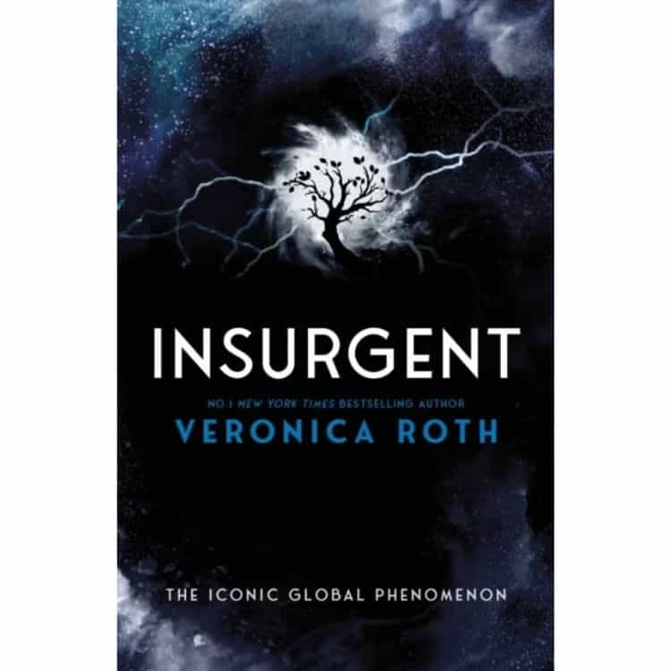Insurgent by Veronica Roth book cover.
