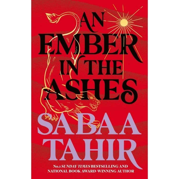 An Ember in the Ashes by Sabaa Tahir book cover.
