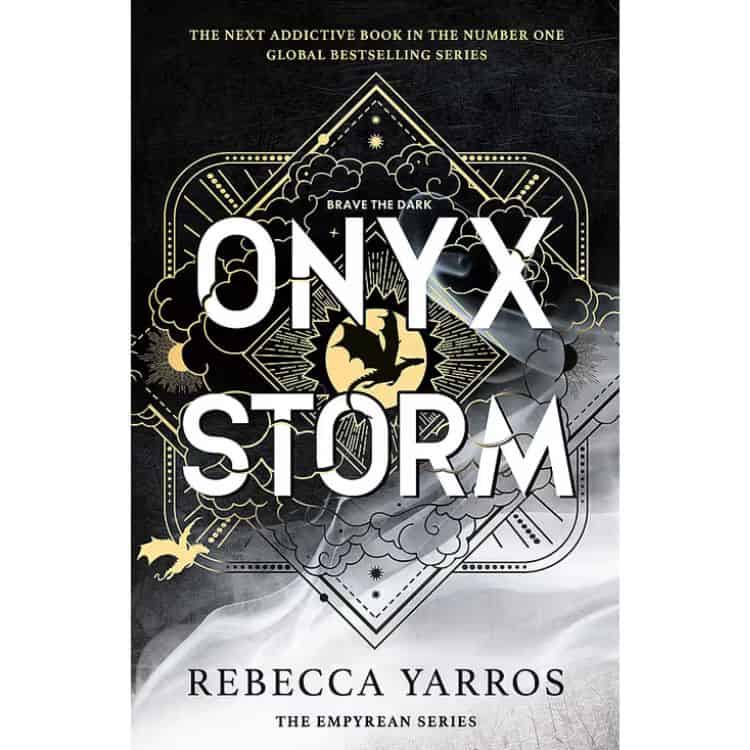 Onyx Storm by Rebecca Yarros book cover.